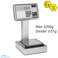 Cân kỹ thuật 2 số lẻ chống cháy nổ Dini Argeo GEX-FZ6200-1G