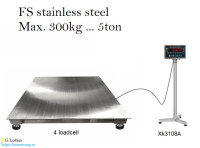 Cân Sàn Điện Tử Inox 304 Chống Nước FS-XK3108A-SUS 300kg - 5 Tấn