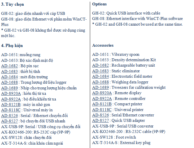 Cân điện tử phân tích chính xác GH2